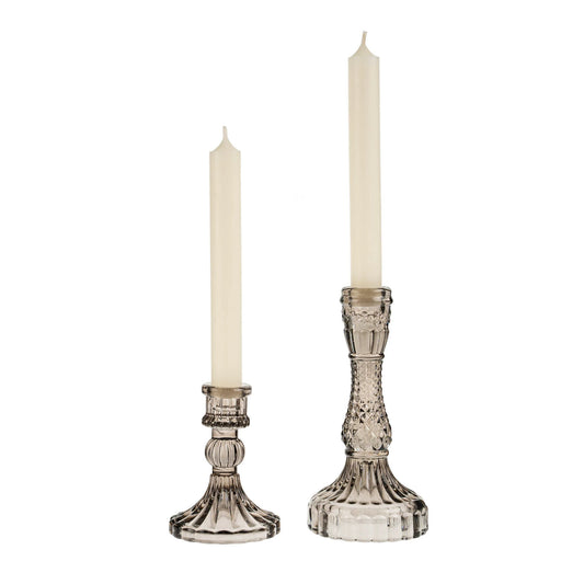 Palazzo Glass Candle Grey Holder