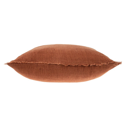 Lina Linen Pillow Burnt Umber