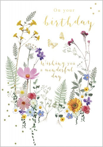 Meadow Flowers Birthday Card