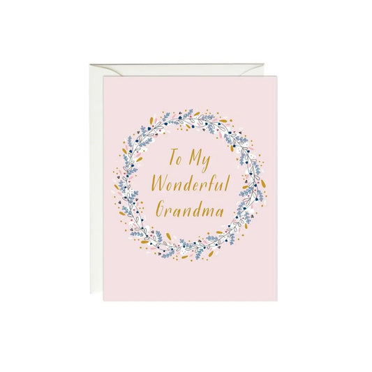 Wonderful Grandma Gold Foil Card