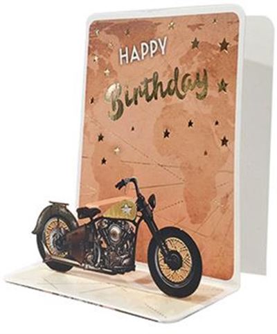 Motorcycle Petite Pop-Up Card