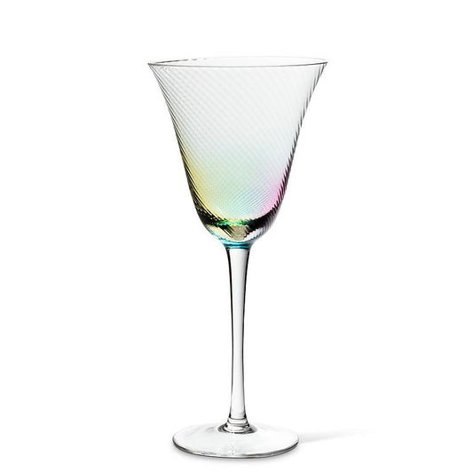 Rainbow Splash Wine Glass