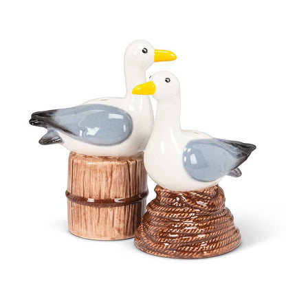 Perching Seagulls Salt + Pepper Shaker