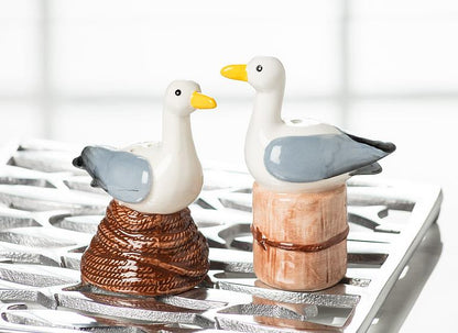 Perching Seagulls Salt + Pepper Shaker