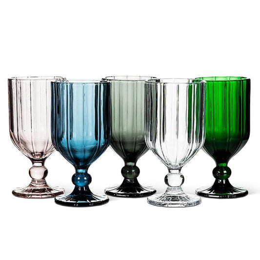 Panel Goblet Glass