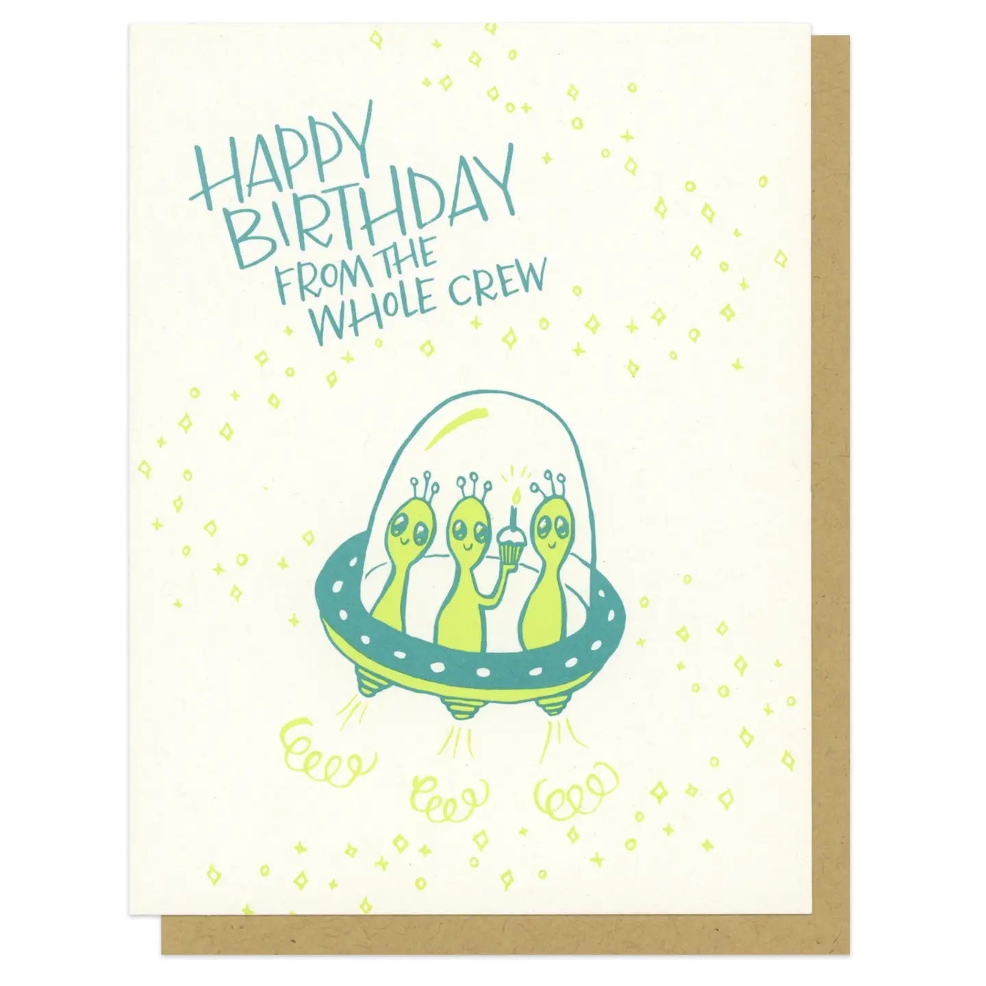 Aliens Birthday Card