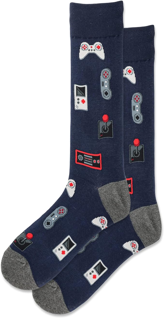 Video Game Remote Men's Crew Socks