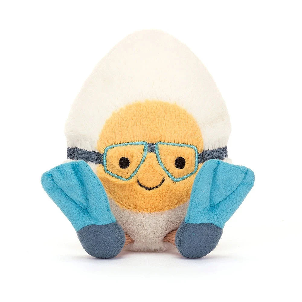 Amuseables Boiled Egg Scuba Plush Toy