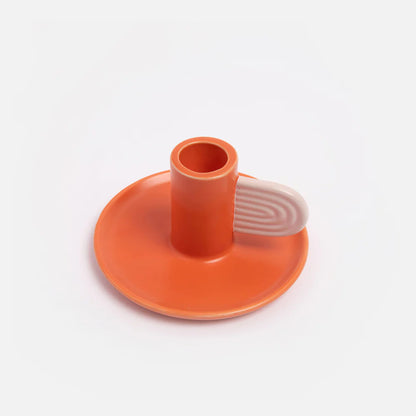 Orange / Pink Candle Holder