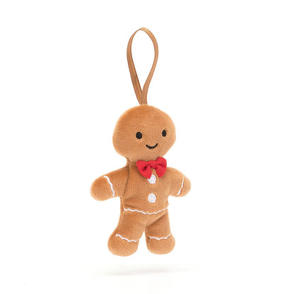 Festive Folly Gingerbread Fred Plush Toy Ornament