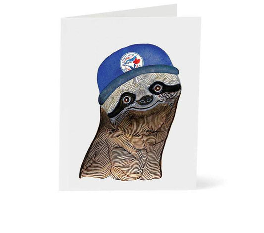 Sloth Blue Jays Card