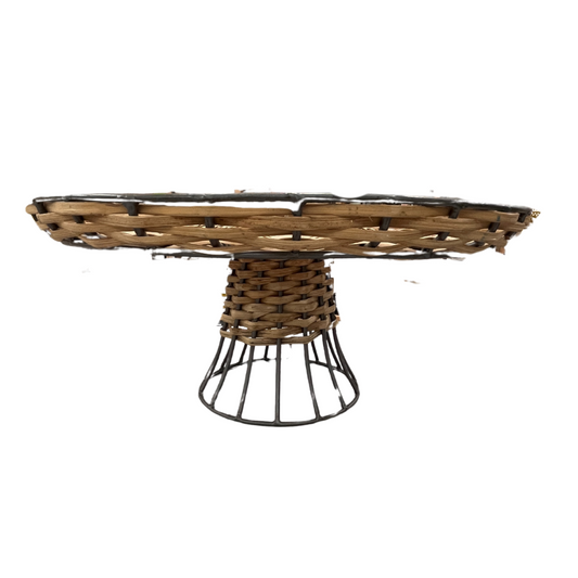 Small Woven Cake Stand