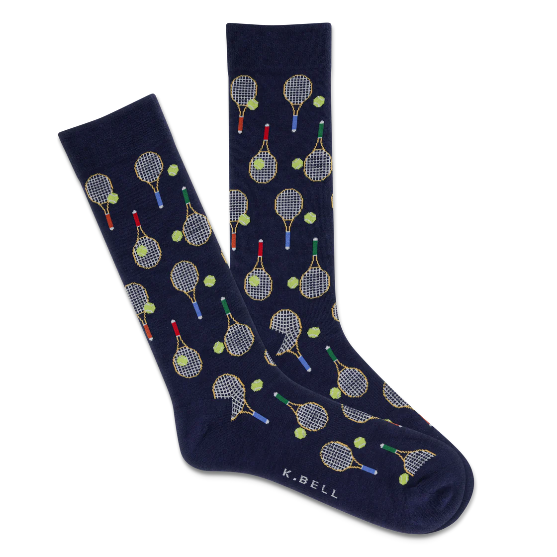 Tennis Racquet Men's Crew Socks