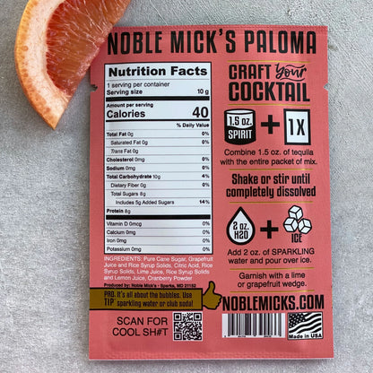 Paloma Single Serve Craft Cocktail