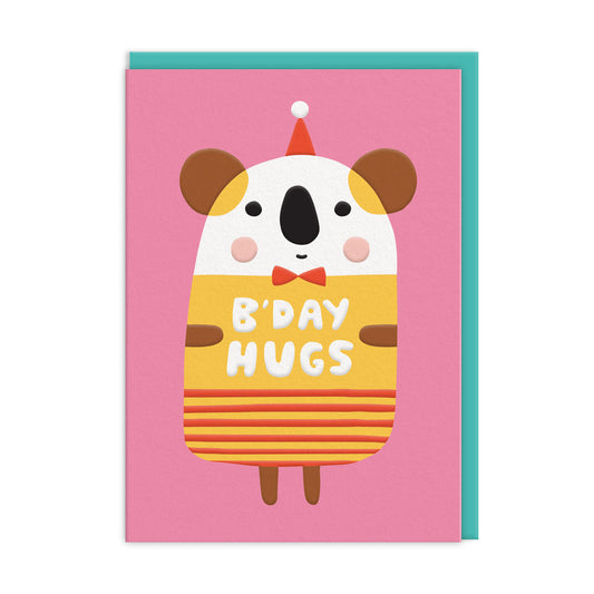 Koala Hugs Birthday Card