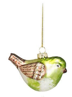 Perched Wren Ornament