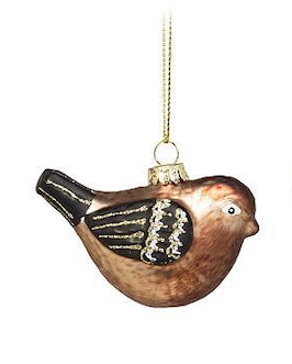 Perched Wren Ornament