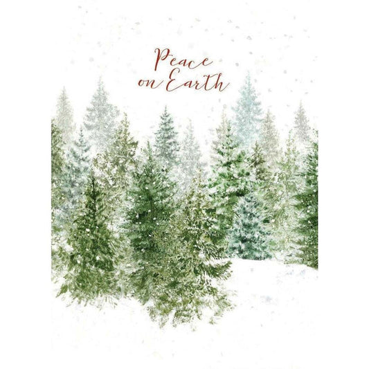 Peace On Earth Trees Card