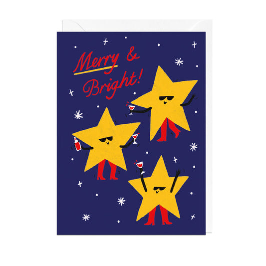 Merry & Bright Stars Card