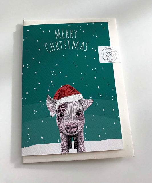 Pig Christmas Card