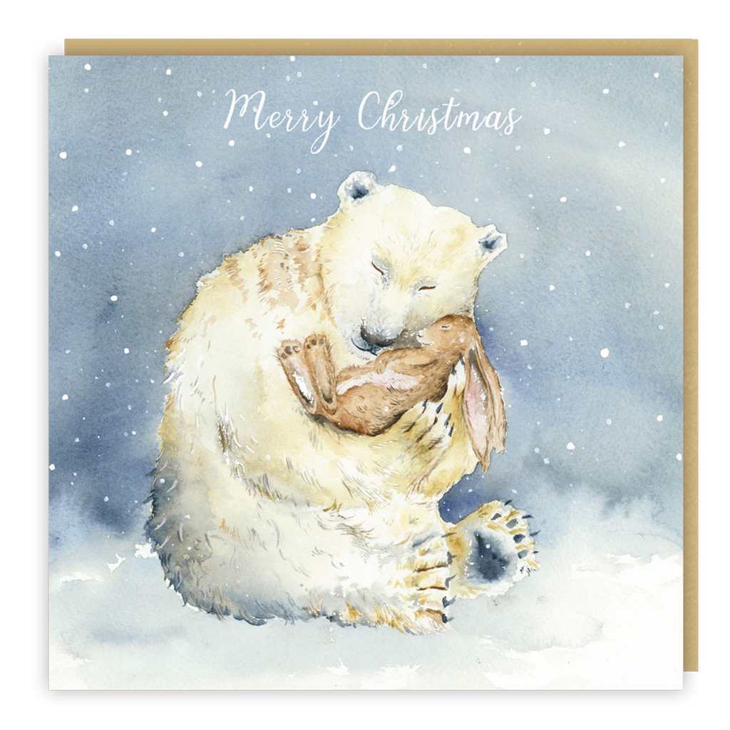 White Bear & Bunny Pack of 5 Cards