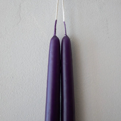 Taper Candles - Pair Purple