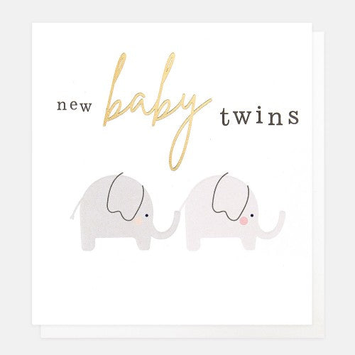 Twins Elephant Card