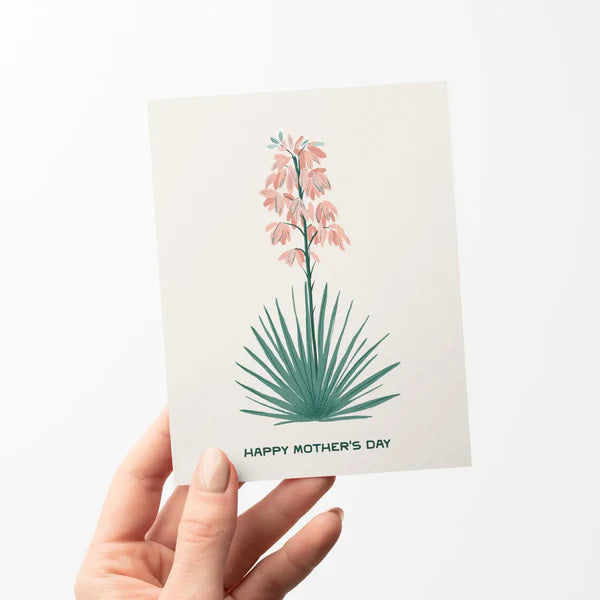 Yucca Blooms Mother's Day Greeting Card