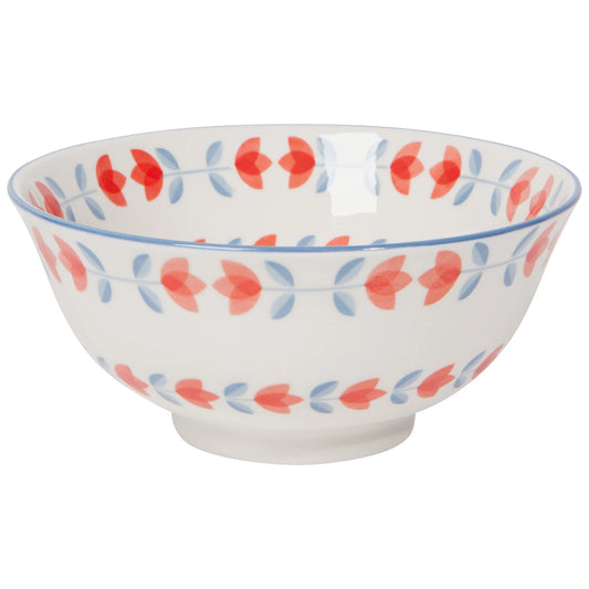 Red Tulip Bowl 6"