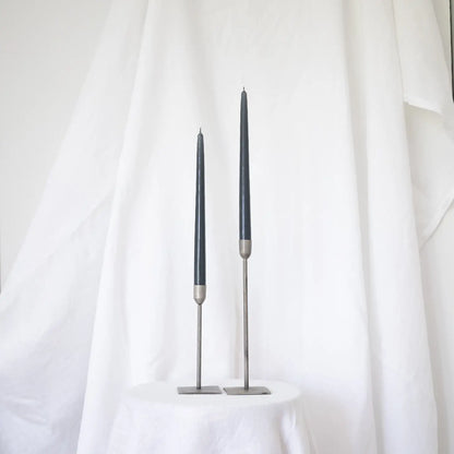 Taper Candles - Pair Charcoal