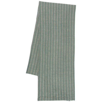 Jade Stripe Linen and Cotton Dishtowel