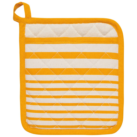 Superior Awning Stripe Ochre pot Holder