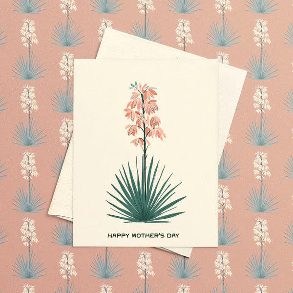 Yucca Blooms Mother's Day Greeting Card