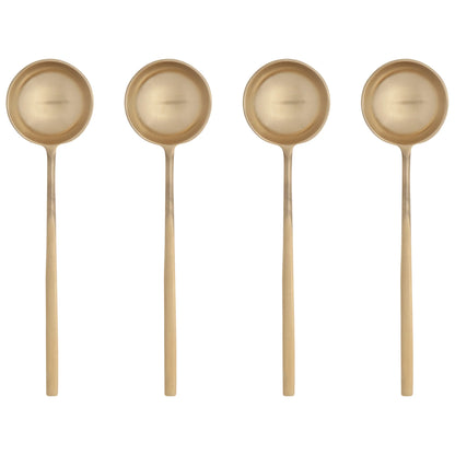 Long Spoons - Gold Set of 4