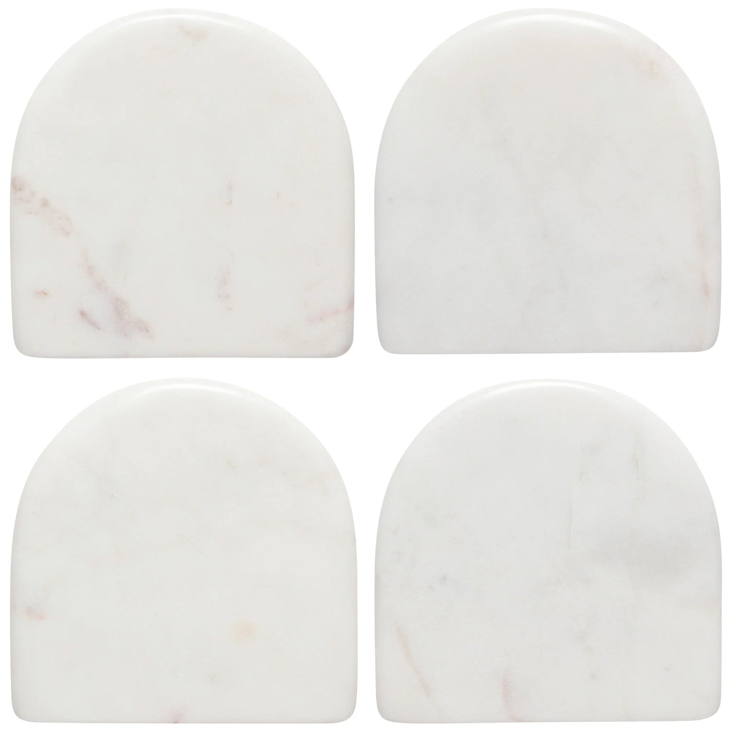 White Arch Marble Coasters Set of 4