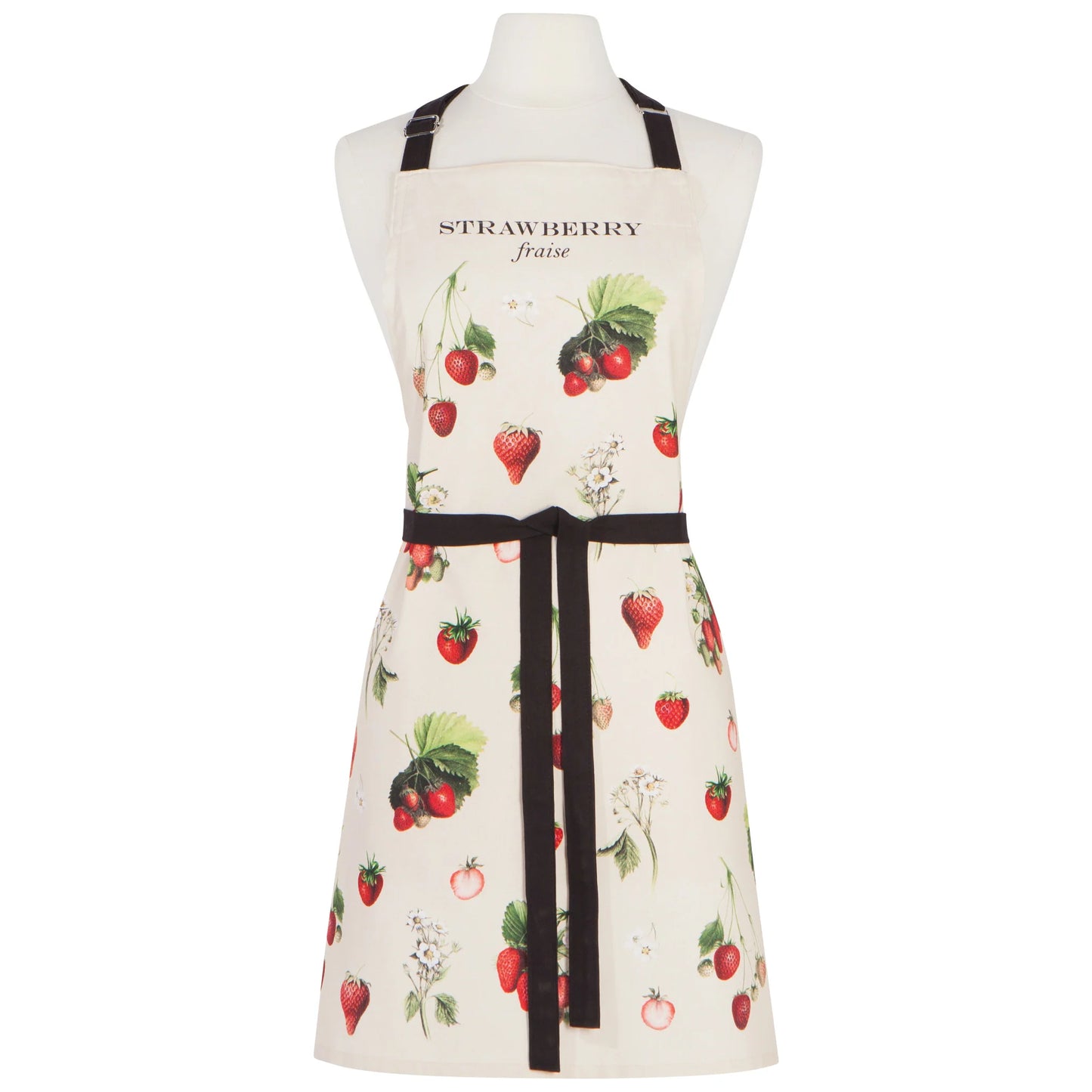 Strawberries Vintage Fine Print Apron