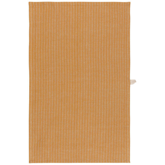 Ochre Stripe Linen and Cotton Dishtowel