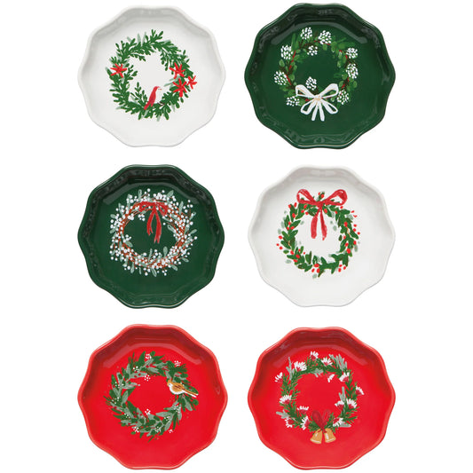 Wreaths Pinch Bowl Set of 6