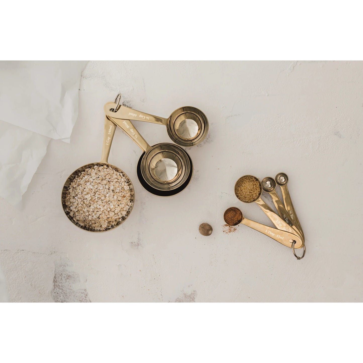 Gold Measuring Spoons Set of 4