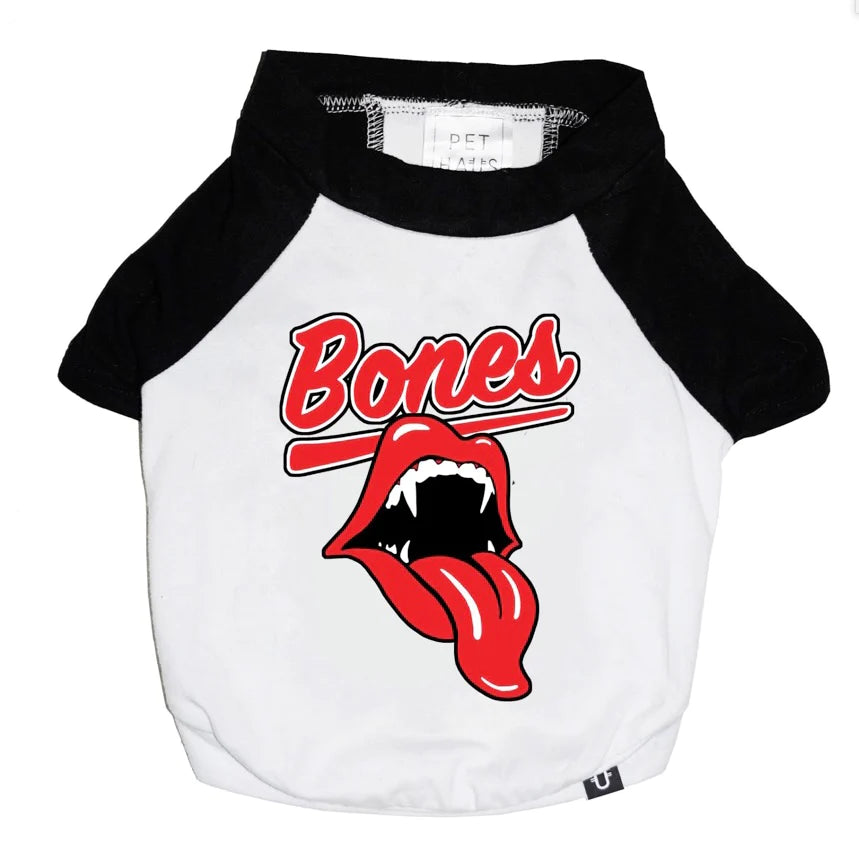 Raglan Dog Tees Rolling Bone Small