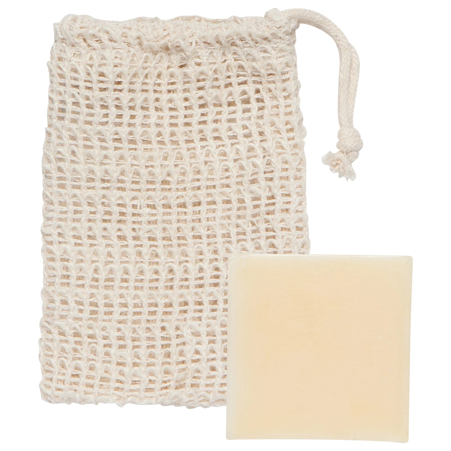 Sisal Scrub Bag and Soap Set