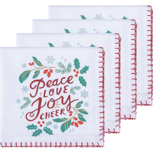 Peace & Joy Print Napkin 4