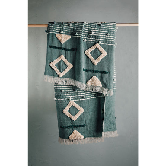 Brook Jade Throw Blanket