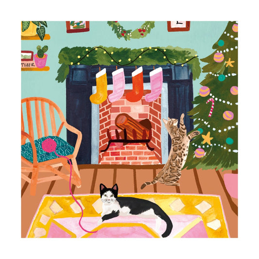 Cats At Christmas Boxed Holiday Cards