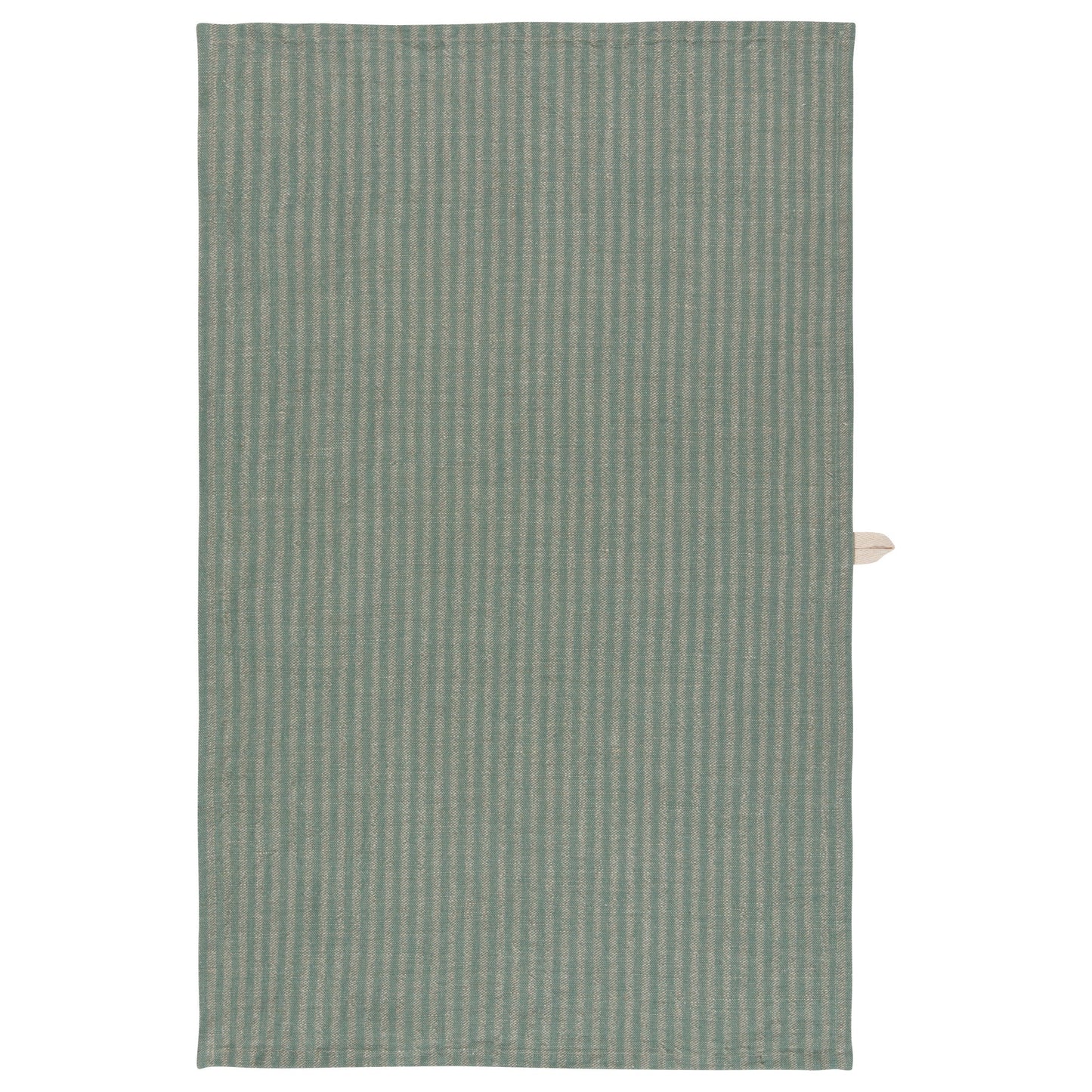 Jade Stripe Linen and Cotton Dishtowel