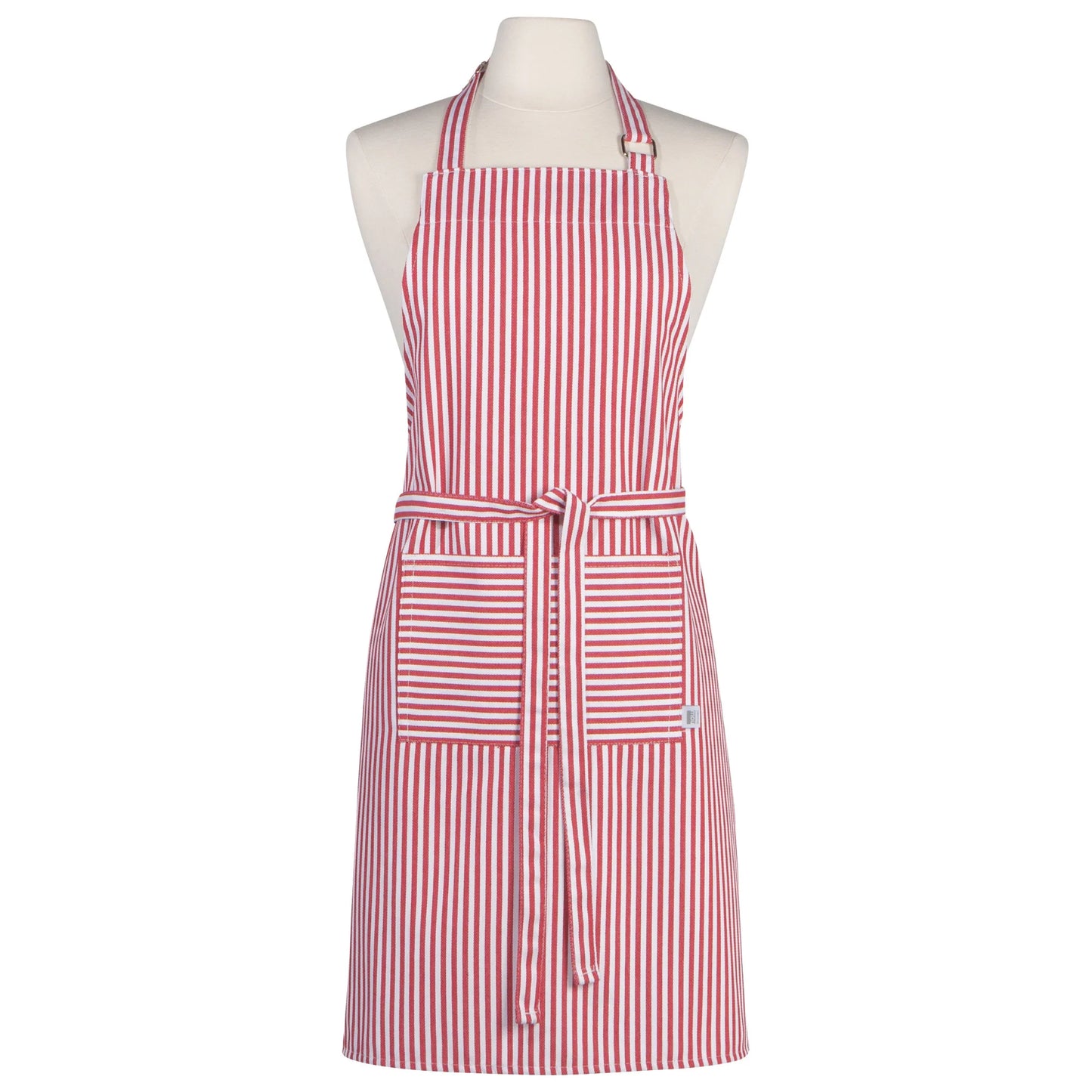 Chef Narrow Stripe Red Apron