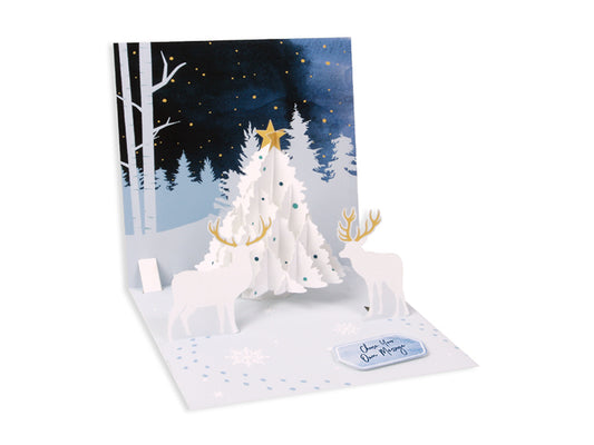 Pop Up Midnight Tree Card