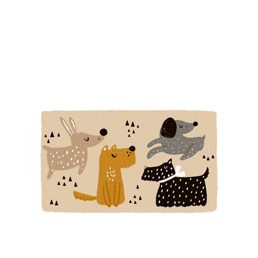 Dogs Coir Door Mat