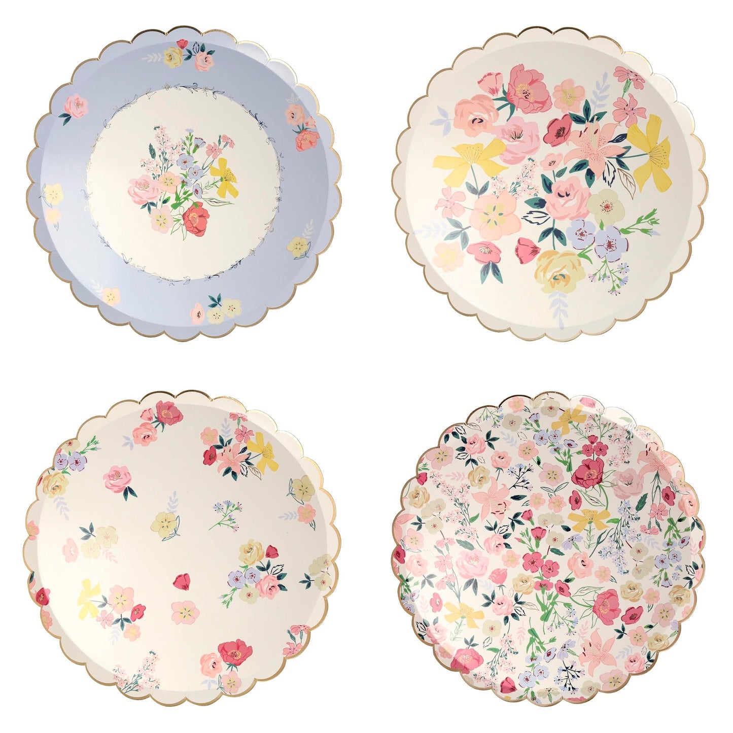 English Garden Paper Plates