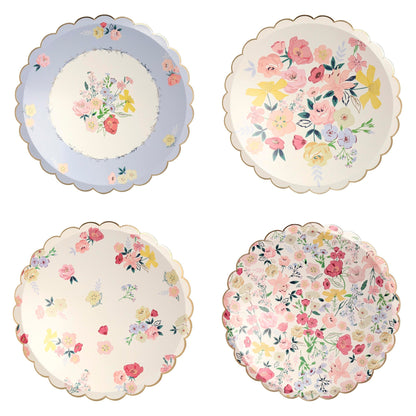 English Garden Paper Plates